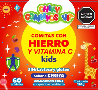 CHIKY GOMMYCS VIT HIERRO+VIT C KIDS 60 GOMITAS